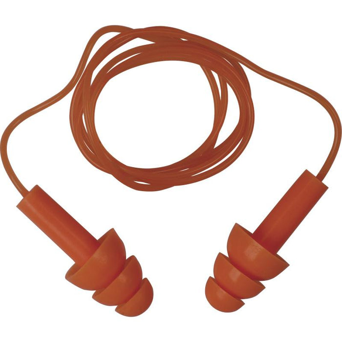 Corded Conicfit Earplugs by Delta Plus - 100 pairs per Box