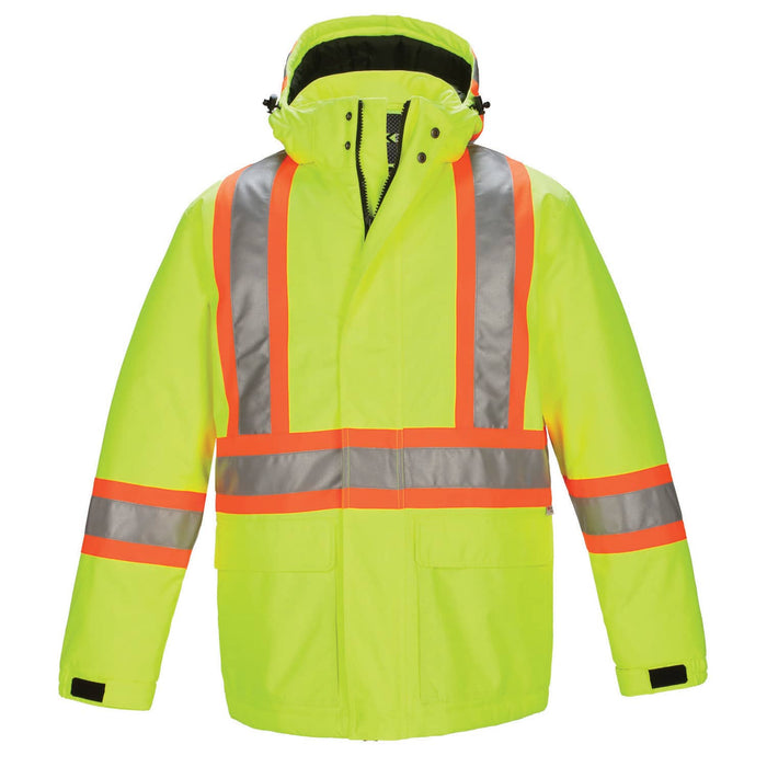 CX2 Armour – Hi-Vis Insulated Poly Canvas Workwear Parka - Style L01250