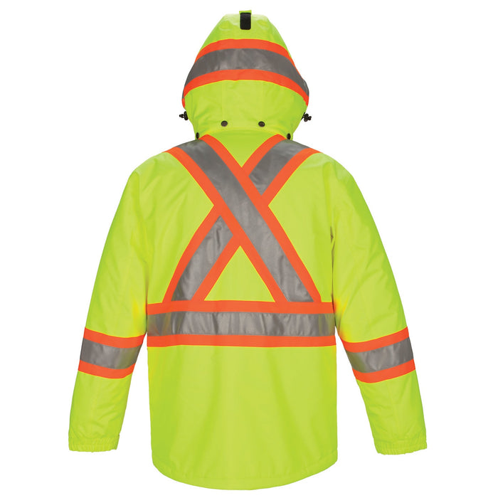 CX2 Armour – Hi-Vis Insulated Poly Canvas Workwear Parka - Style L01250