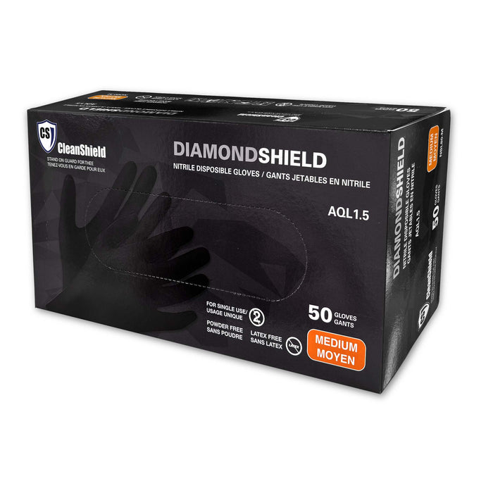 Black Diamond Shield Nitrile Examination Gloves - Style NBL80 - 8 Mil