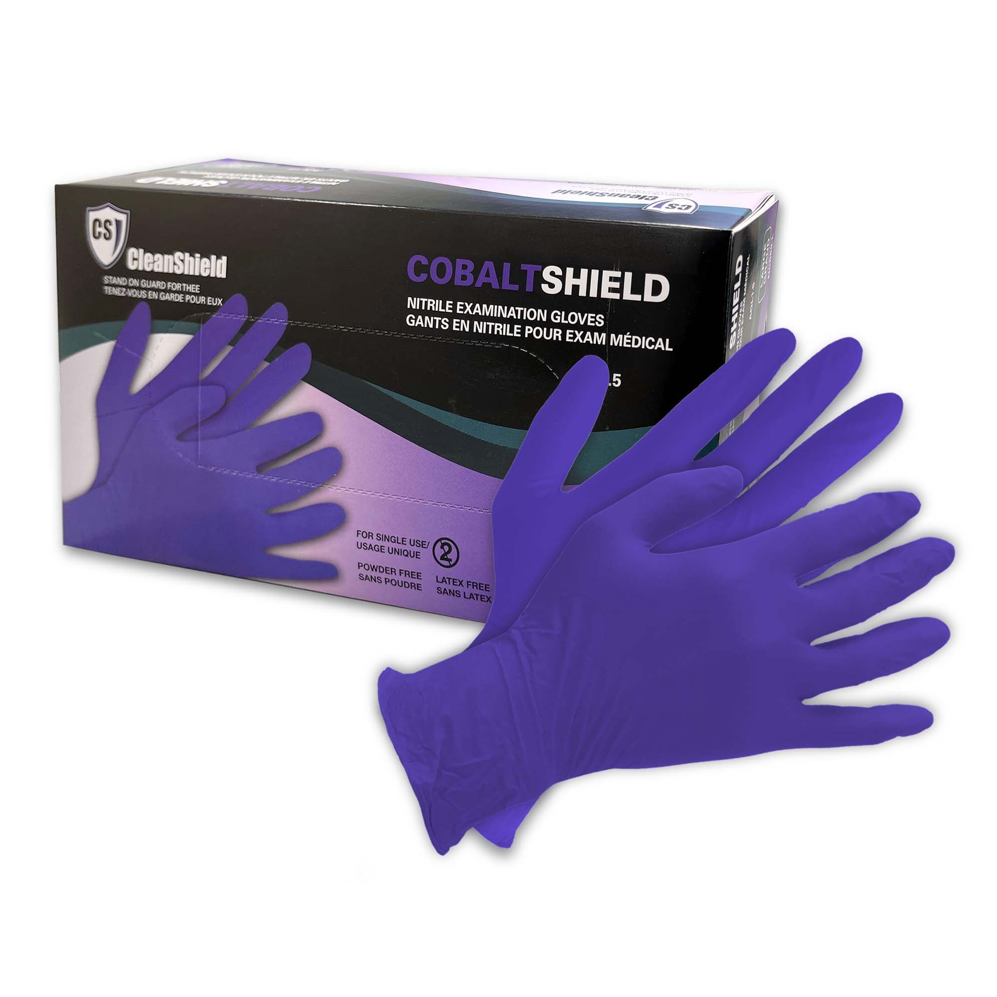 Cobalt Blue Shield Nitrile Examination Gloves - Style NCB50 - 5