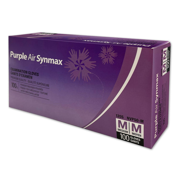 Purple Air Synmax Synthetic Examination Gloves - Style NVP50 - 5 Mil