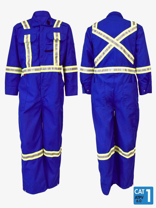 Nomex®IIIA 6 oz Deluxe Coveralls By IFR Workwear - Style 109 - Royal Blue