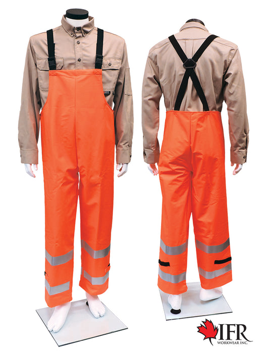 FLEXARC 10 oz Polyurethane/FR Cotton Bib Pants By IFR Workwear – Style RWSO7215BT