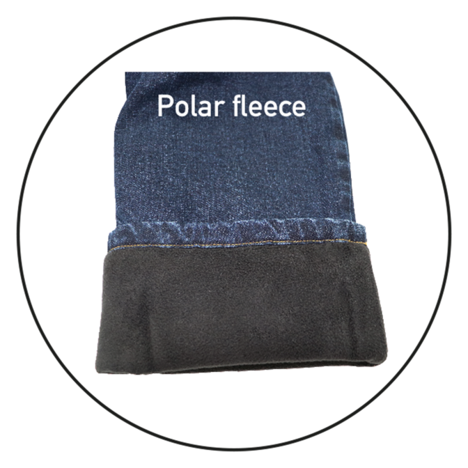 Men's Winter Lined Stretch Jeans by GATTS Workwear - Style SMR-300D