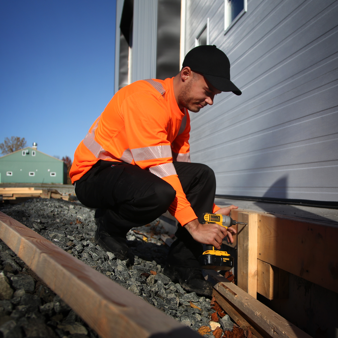 Hi-Visibility Long Sleeve Shirt By GATTS Workwear - Style STX2LS