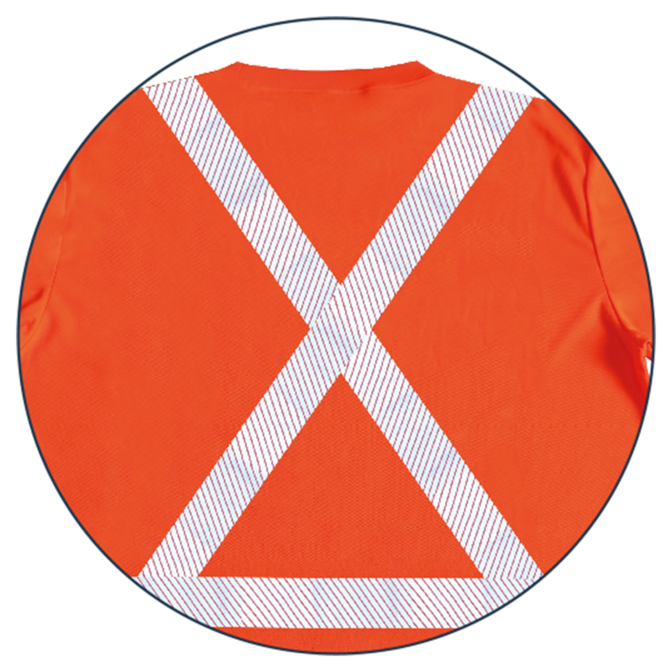 Hi-Visibility Long Sleeve Shirt By GATTS Workwear - Style STX2LS
