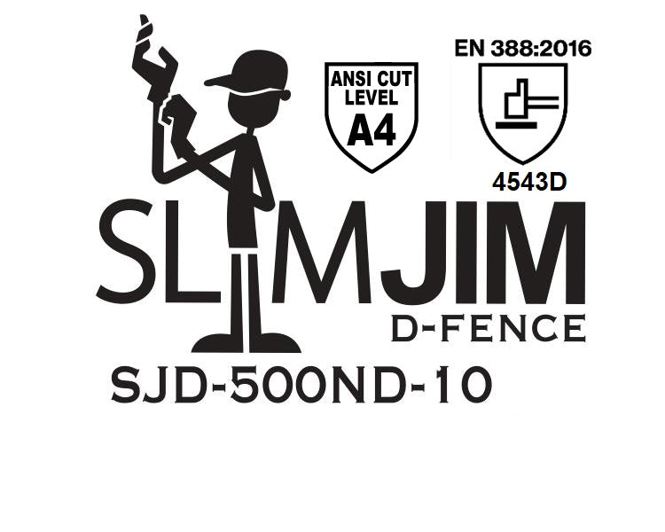 SlimJim D-Fence 500ND ANSI A4 Cut Resistant Glove (per Dozen)