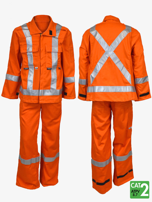 Westex UltraSoft® 7 oz Suit-All by IFR Workwear - Style USO453 - Orange - BOTTOM