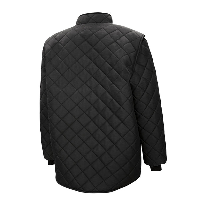 Black Quilted Freezer Jacket by Ground Force Style WJ1 — Canadian