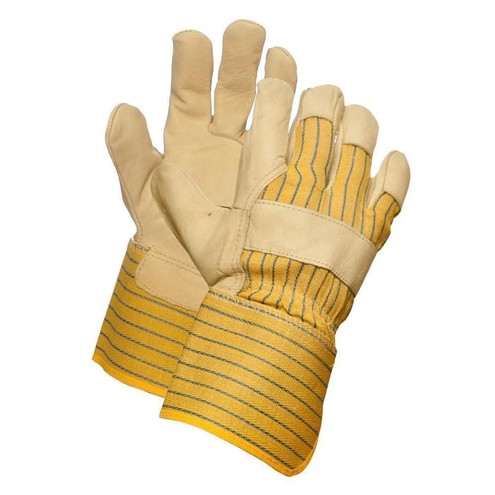 Grain Leather Work Glove, Extended Cuff
