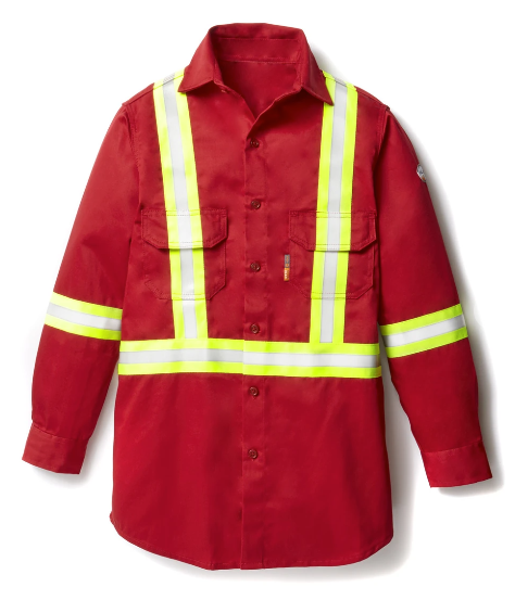 Rasco 7.5 oz. FR Flameshield Uniform Shirt with Reflective Trim -Style FR1403