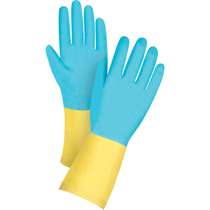 Unsupported Blue Neoprene / Yellow Latex Gloves