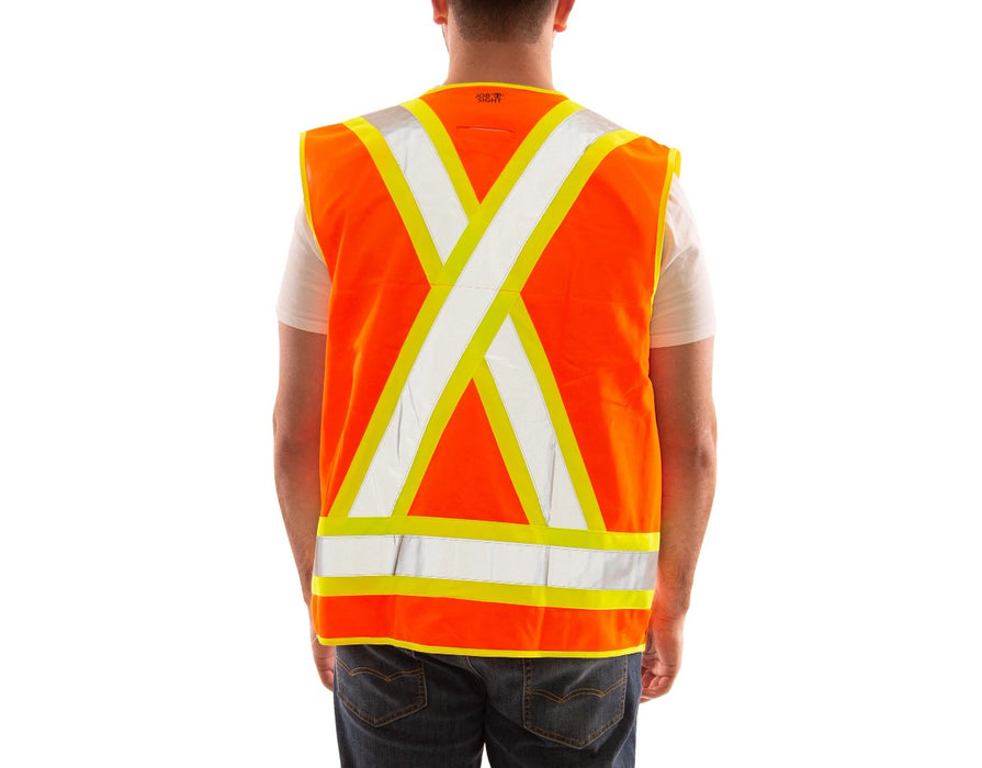 Hi-Vis Orange Job Sight Surveyor Vest by Tingley - Style V71859C